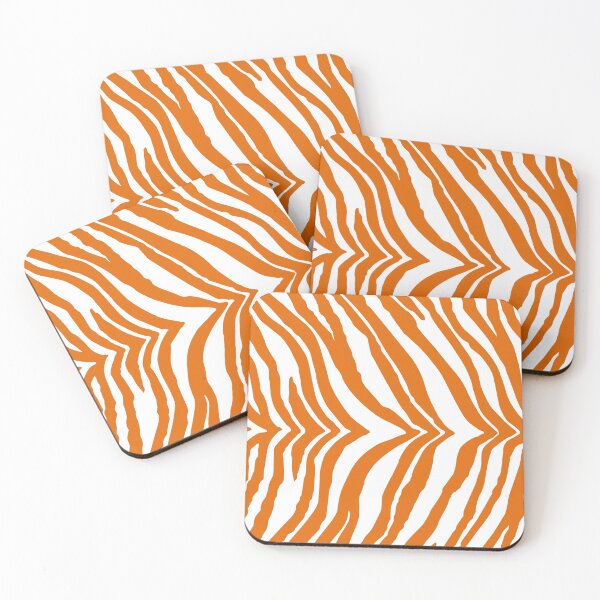 Item preview, Zebra: Burnt Orange and White designed and sold by XCEEDTRANSITION.