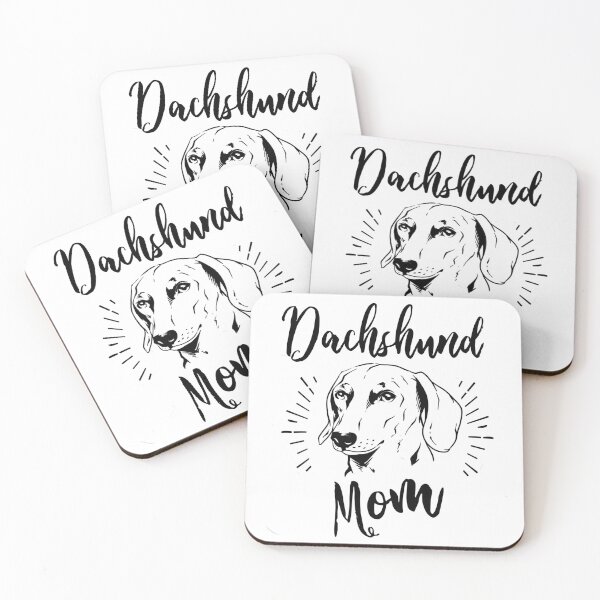 Dachshund Mom Coasters (Set of 4)