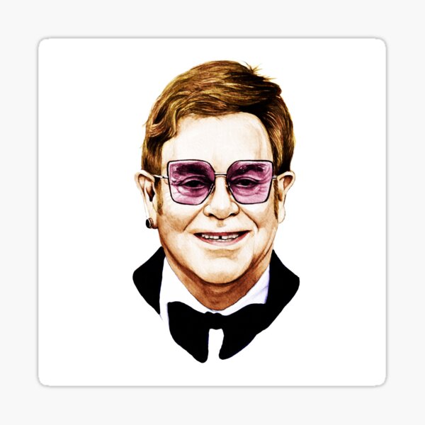 Elton John Stickers | Redbubble