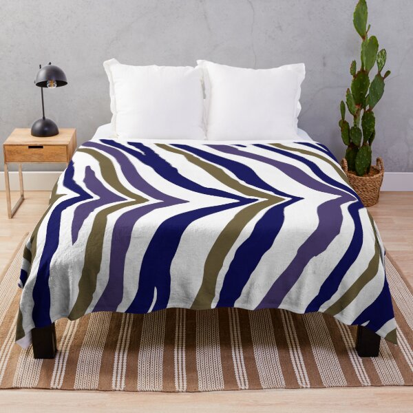 Item preview, Multi-Zebra (Plum, Olive, Navy Blue and White) designed and sold by XCEEDTRANSITION.