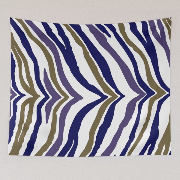 Item preview, Multi-Zebra (Plum, Olive, Navy Blue and White) designed and sold by XCEEDTRANSITION.
