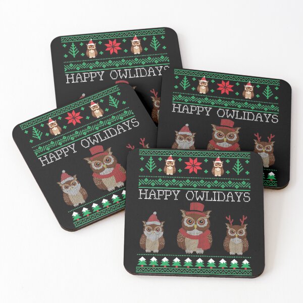 Item preview, Funny Cute Owl Lovers Owl Ugly Christmas Sweaters designed and sold by mrsmitful.