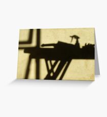 Shadows on the Wall Greeting Card