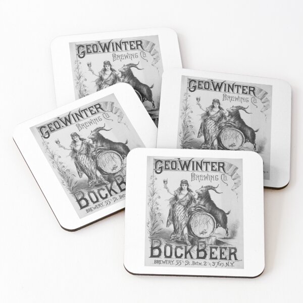 Item preview, Vintage 1900 Bock Beer Drink Advertisement designed and sold by knightsydesign.