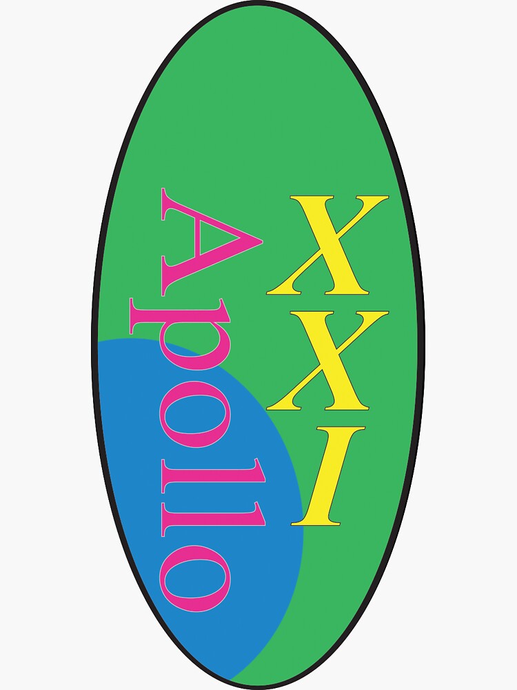 "Apollo XXI Graphic Print" Sticker for Sale by fancynancypart1 Redbubble