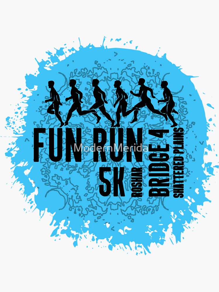 Thumbnail 3 of 3, Sticker, Bridge Run designed and sold by ModernMerida.