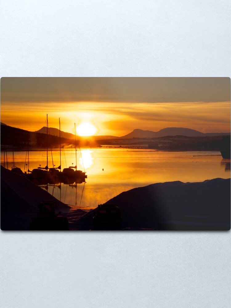 Alternate view of Tromso Sunset Metal Print