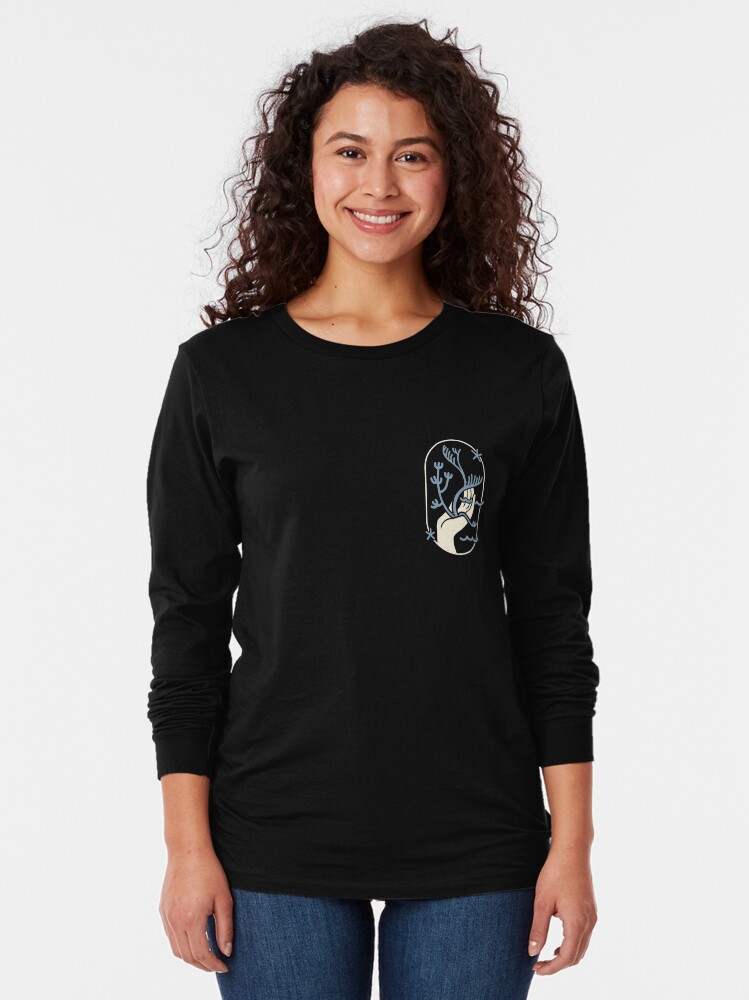 Vista alternativa de Camiseta de manga larga protegiendo los océanos
