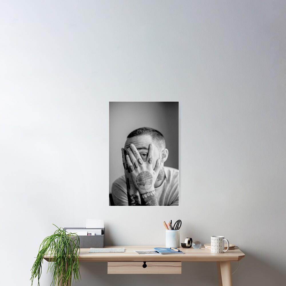 Mac Black And White Poster
