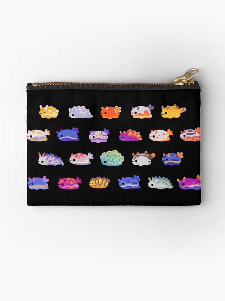 Thumbnail 1 of 4, Zipper Pouch, Sea Slug Day designed and sold by pikaole.