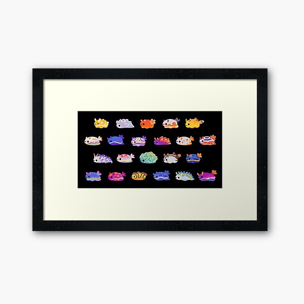 Sea Slug Day Framed Art Print