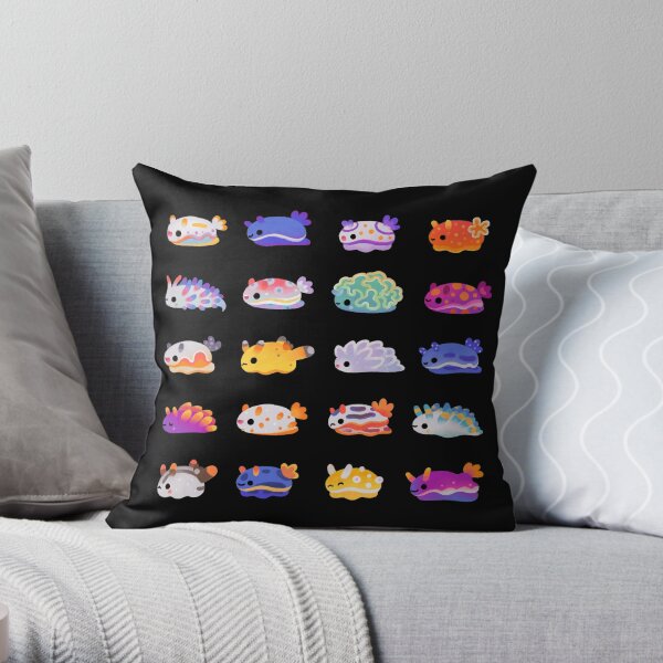 Sea Slug Day Throw Pillow