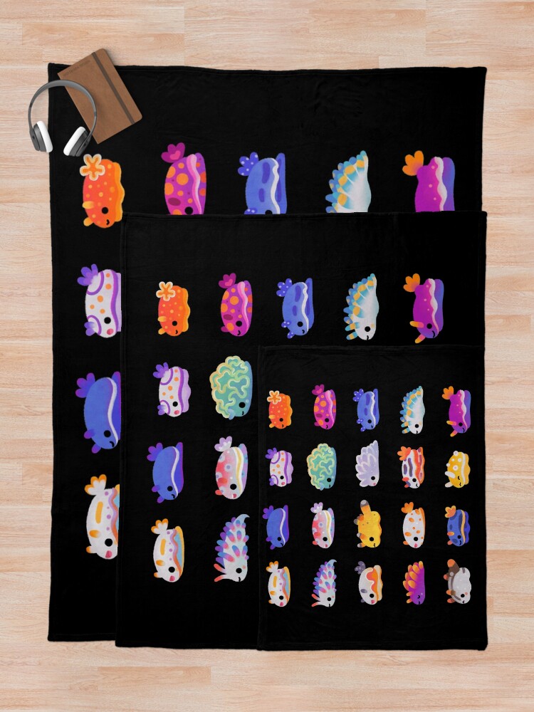 Alternate view of Sea Slug Day Throw Blanket