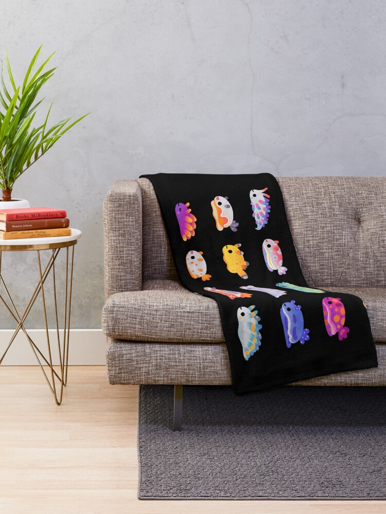 Alternate view of Sea Slug Day Throw Blanket