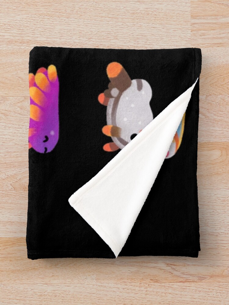 Alternate view of Sea Slug Day Throw Blanket