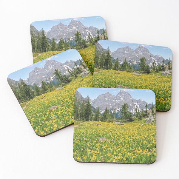 Item preview, Grand Teton National Park - grand tetons in summer, flowers designed and sold by mollyblack.