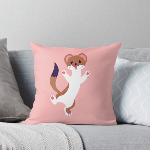 Item preview, Happy stoat! designed and sold by ErmineEclair.