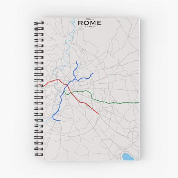 Item preview, Rome Transit Map designed and sold by CPTVDesign.
