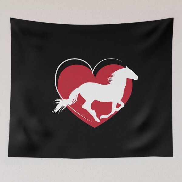 Item preview, Horse heart riding mare stallion stall horseshoe pony designed and sold by MooonTees.