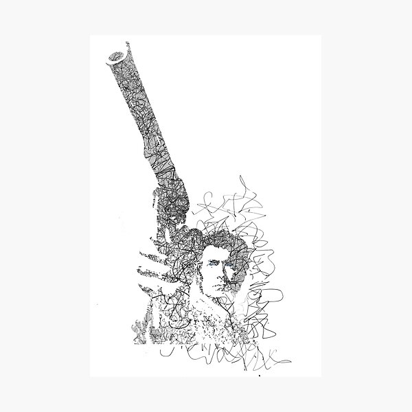 Dirty Harry - Sketch Photographic Print