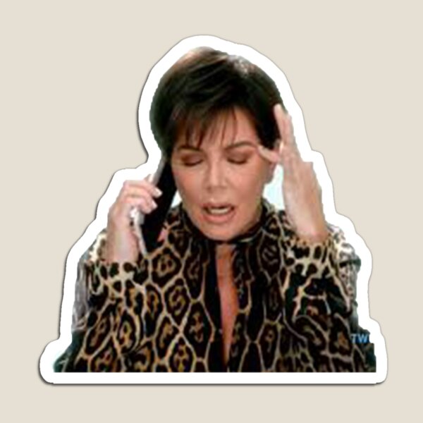 Aperçu de l'œuvre Kris Jenner stressée créée et vendue par EBstickz.