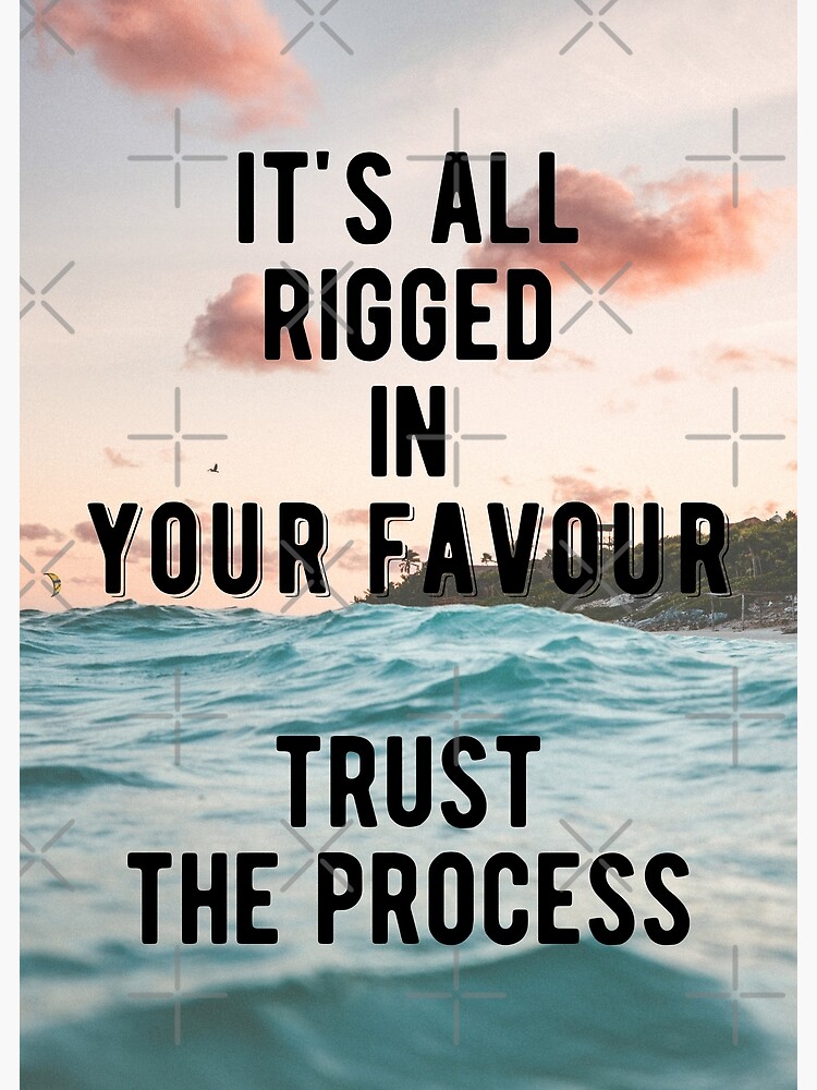 Trust the Process Printable Poster Positive Motivational 