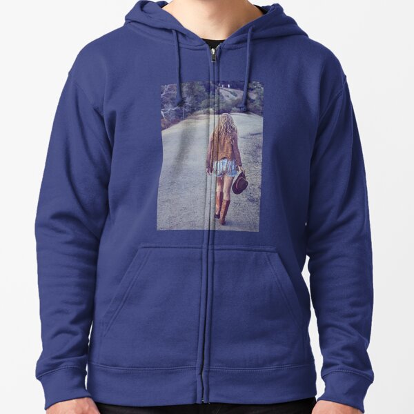 Deserted Roads Zipped Hoodie