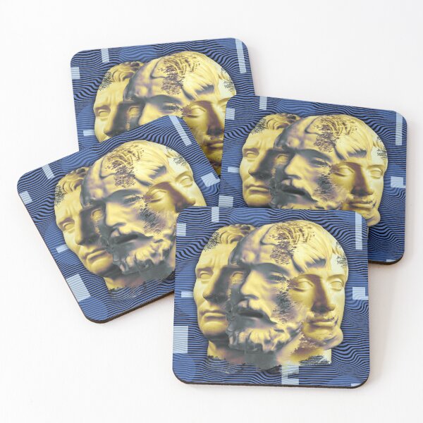 Item preview, Contemporary art concept collage with antique statue head in a surreal style. Modern unusual art. designed and sold by bashta.