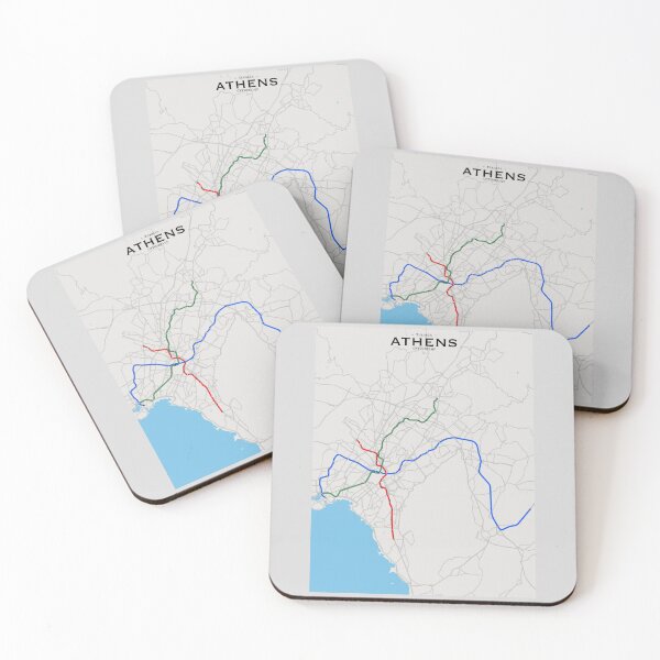 Item preview, Athens Transit Map designed and sold by CPTVDesign.