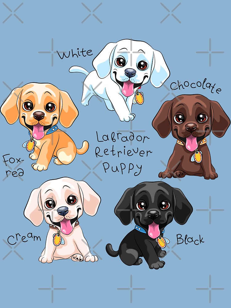 Set Of Cute Little Puppy Labrador Retriever Baby T Shirt By Kavalenkava Redbubble