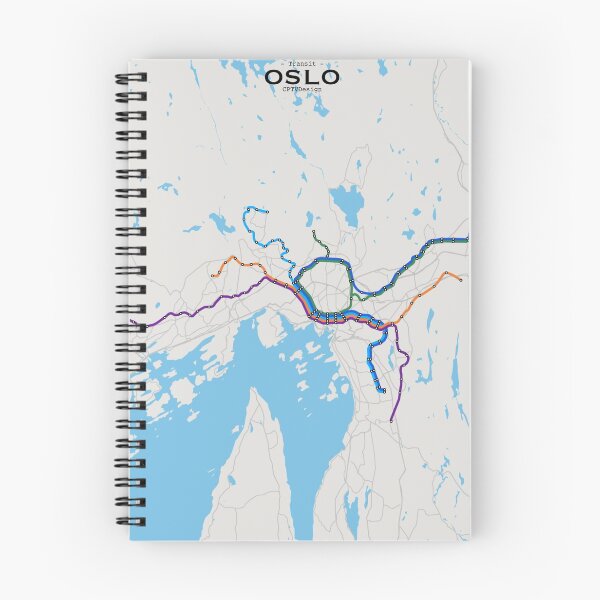 Item preview, Oslo Transit Map designed and sold by CPTVDesign.