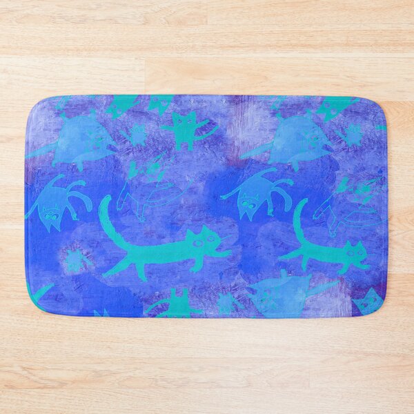 Item preview, blue cats in space designed and sold by Marianna Tankelevich.