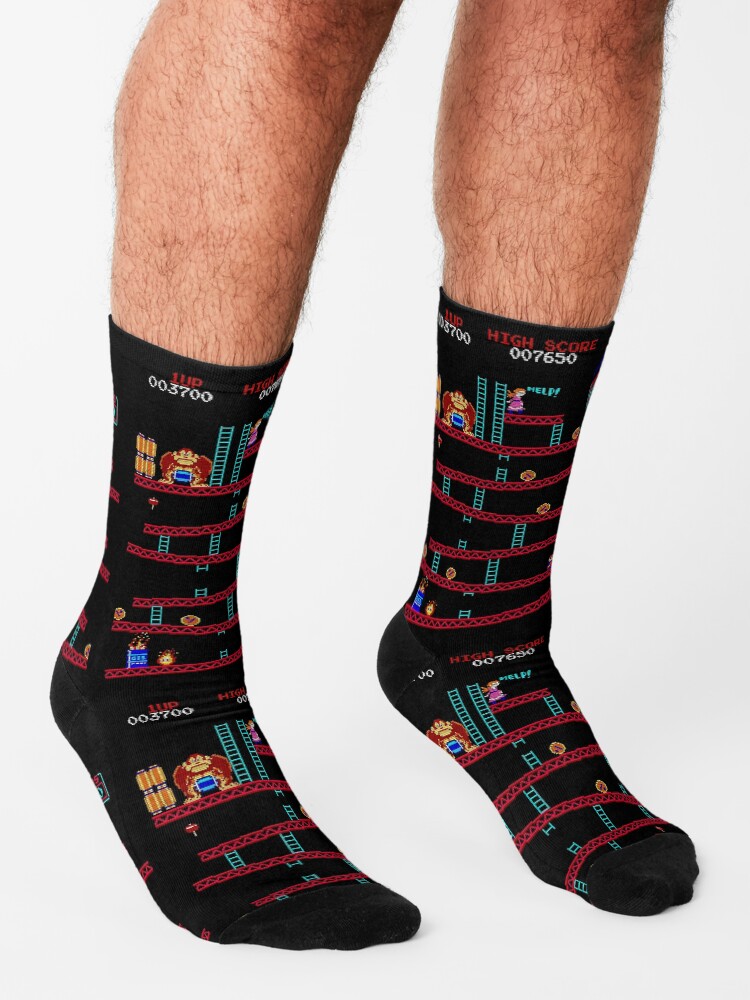 Alternate view of Donkey Kong Arcade Socks