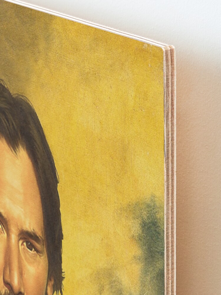Alternate view of Keanu Reeves - replaceface Mounted Print