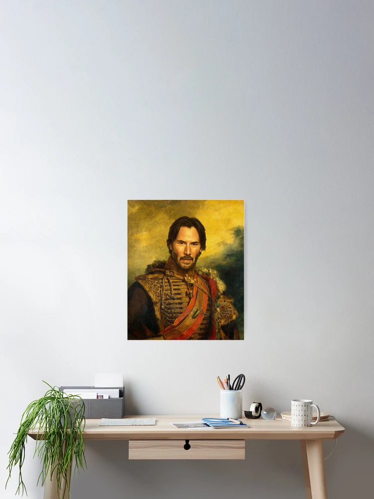 Aperçu 2 sur 3. Poster avec l'œuvre Keanu Reeves - replaceface créée et vendue par replaceface.