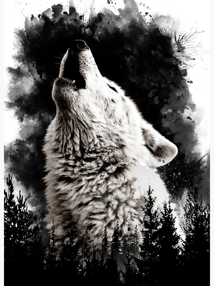 wolf digital painting