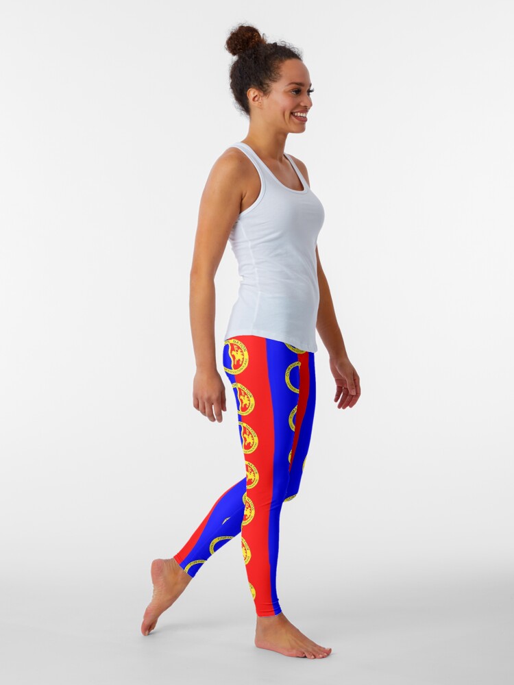 Tribal Flag of the Indigenous Comanche Indian Nation Leggings for