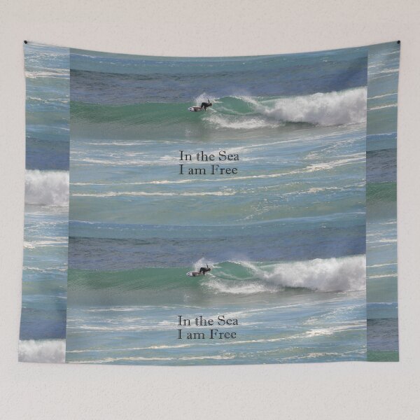Item preview, In the Sea I am Free - Gold Coast Australia designed and sold by SaltySurfgirl.