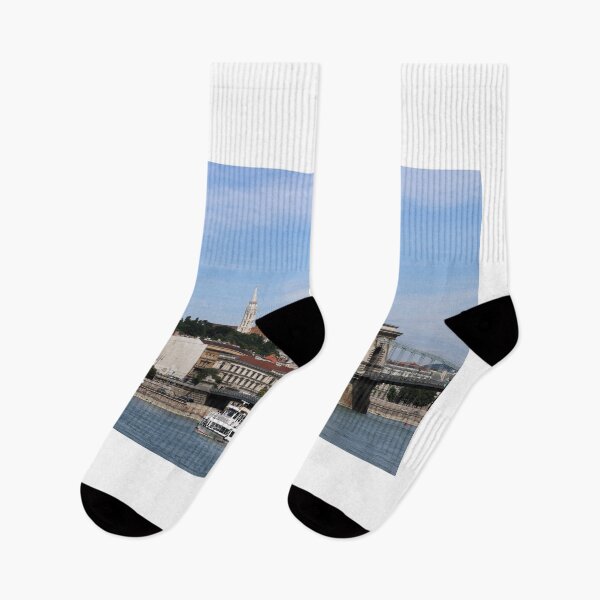 Item preview, Chain bridge on Danube river landmark Budapest Hungary designed and sold by goceris.
