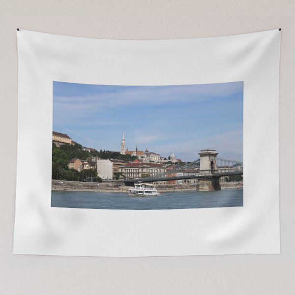 Item preview, Chain bridge on Danube river landmark Budapest Hungary designed and sold by goceris.