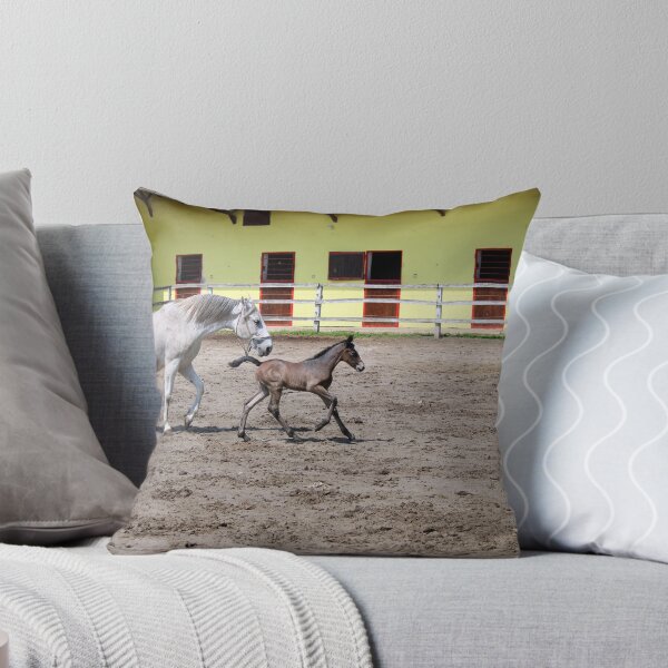 Item preview, Lipizzaner horses mare and young foal in corral designed and sold by goceris.