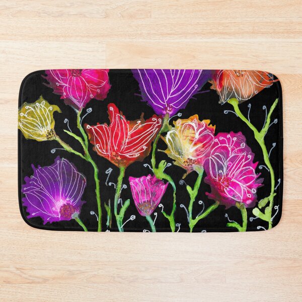 Midnight Garden Bath Mat