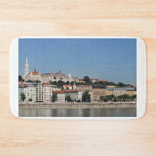 Item preview, Matthias church and Fishermans bastion Danube riverside Budapest cityscape Hungary designed and sold by goceris.
