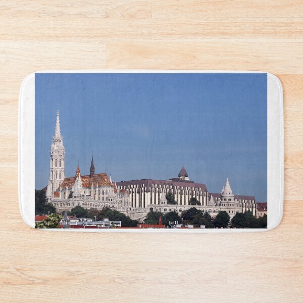 Item preview, Matthias church and Fishermans bastion landmark Budapest cityscape Hungary designed and sold by goceris.