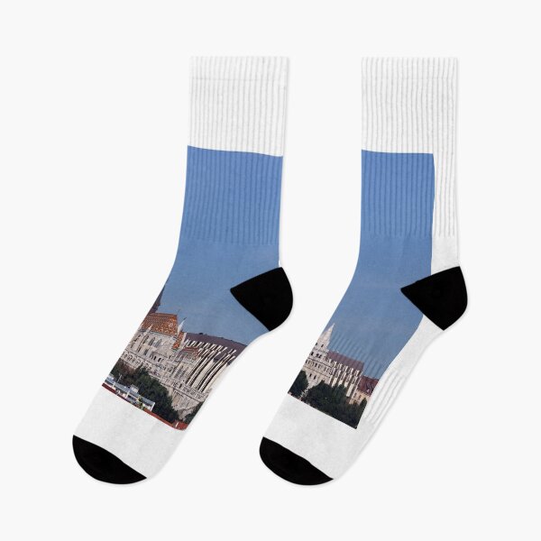 Item preview, Matthias church and Fishermans bastion landmark Budapest cityscape Hungary designed and sold by goceris.