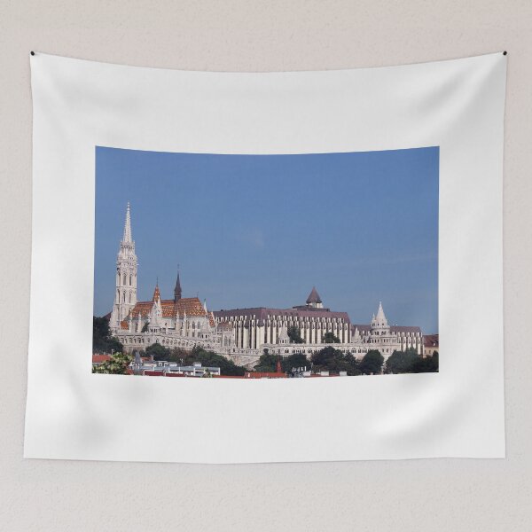 Item preview, Matthias church and Fishermans bastion landmark Budapest cityscape Hungary designed and sold by goceris.