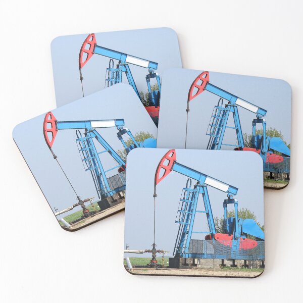 Item preview, Pump jack on field oil industry designed and sold by goceris.
