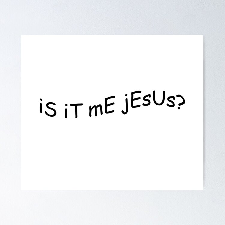 is it me jesus? Sticker