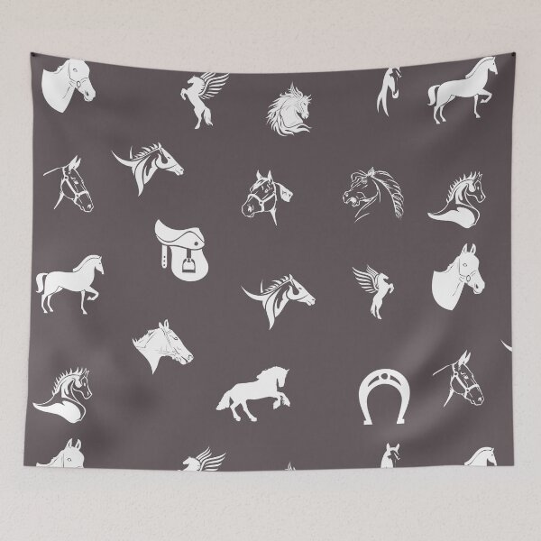Item preview, Horses for Courses Collage with Saddles and Horseshoes designed and sold by Leeloks.