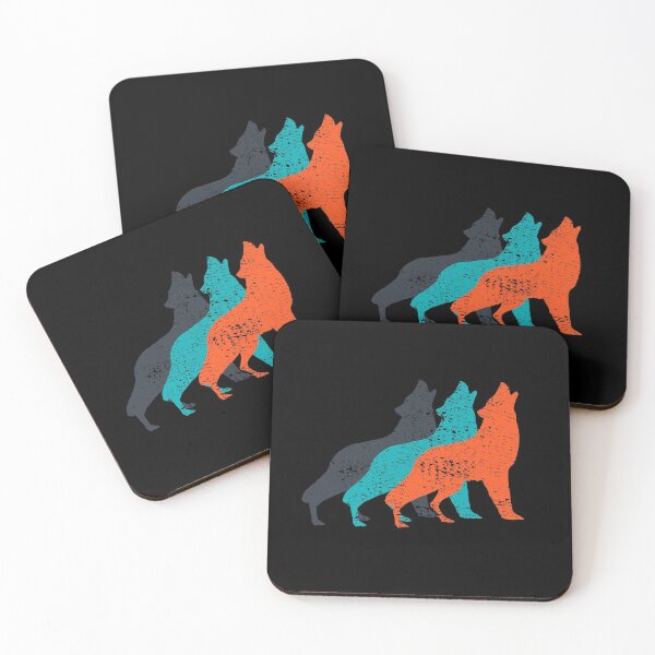 Item preview, Howling Wolves Silhouette Wolf Pack Used Gift designed and sold by Weilichesmag.